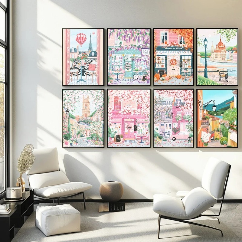 Home Decor London - 파리 런던 헝가리 여행 포스터 및