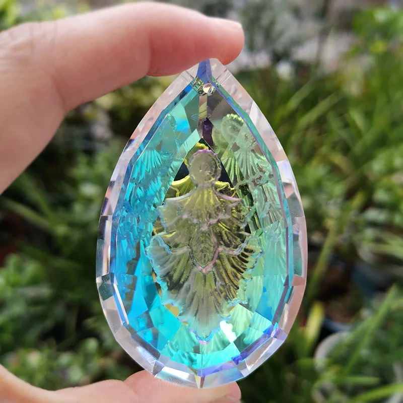 Crystal Sun Catcher - 컬러 크리스탈 프리즘 선캐처 걸이식 상록수