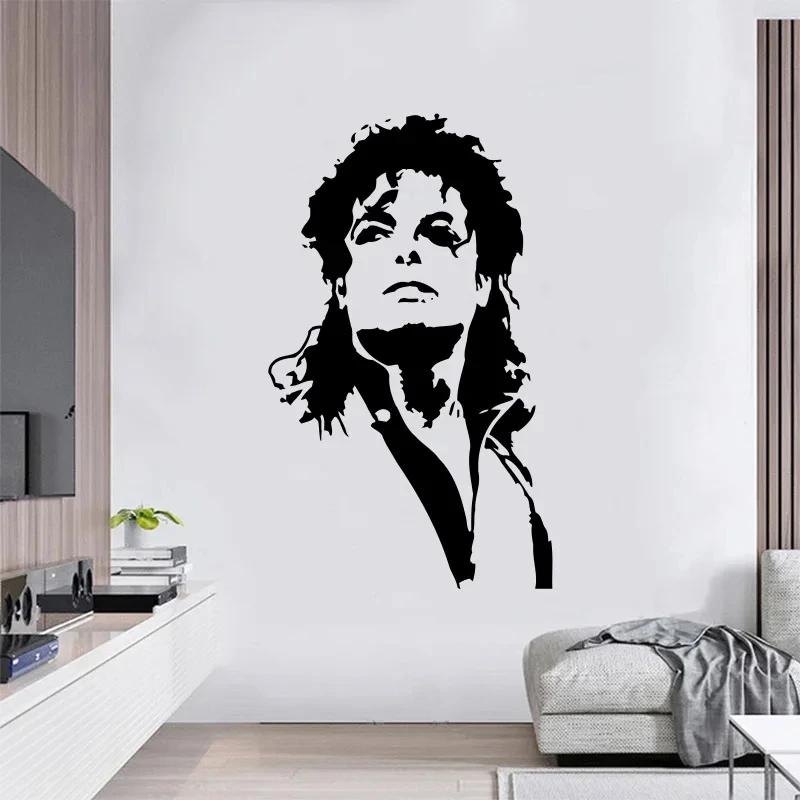 Home Decor Vinyl Flooring - 비닐 MJ 음악 가수 벽 스티커,