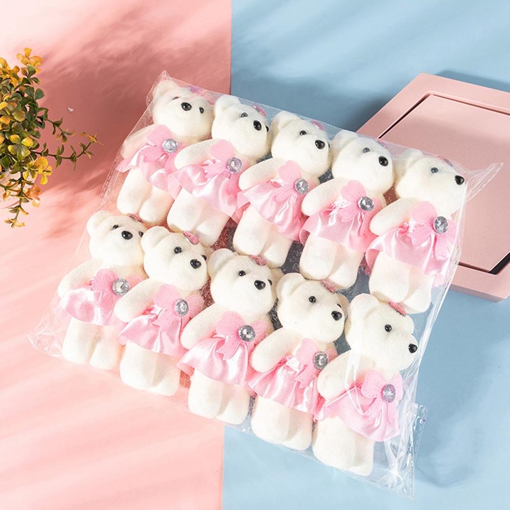 Home Decor Flowers - 10개/봉 꽃다발 곰 아이스크림 다이아몬드 곰
