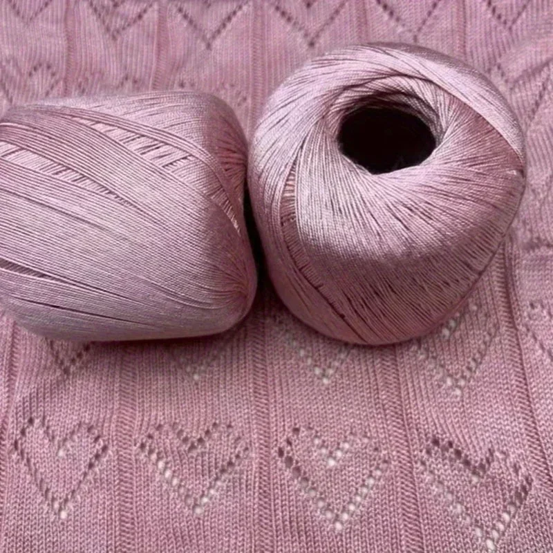 Yarn Home Decor - 50g 실크 레이스 코튼 밀크 크로