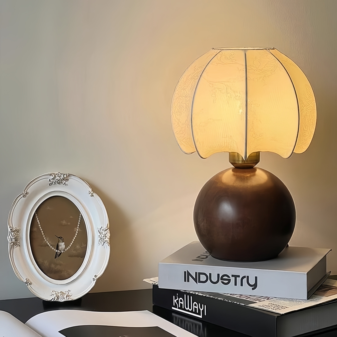 Home Decor Gold - 빈티지 꽃무늬 테이블 램프, 중세풍 침실