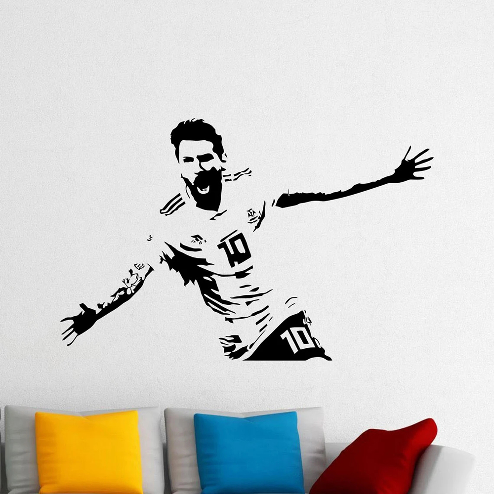 Home Decor Vinyl Flooring - 메시 벽 데칼 비닐 스티커 축구