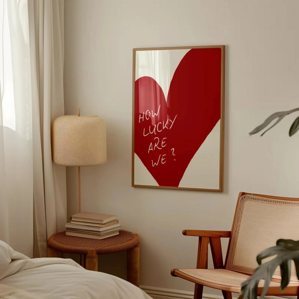 Home Decor How To - 우리가 얼마나 행운인가 핑크 레드 스트라이프