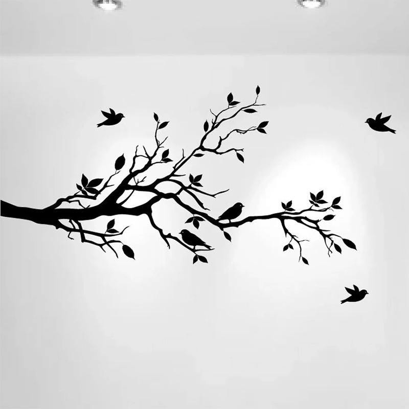 Home Decor Vinyl Flooring - 나뭇가지 벽 데칼 러브 버드 비닐