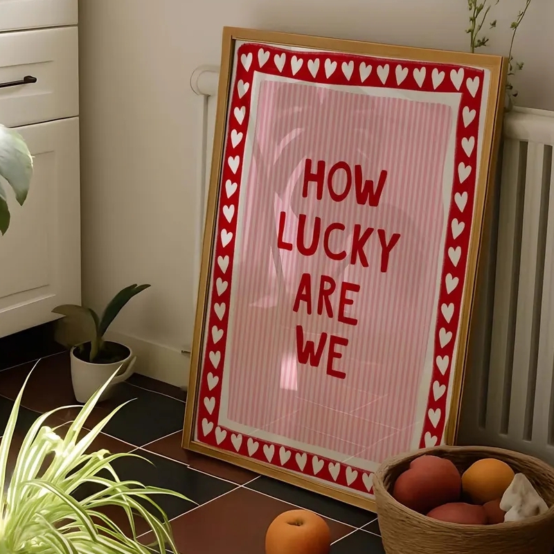 Home Decor How To - 행운을 빌어요 벽 장식 캔버스 프린트