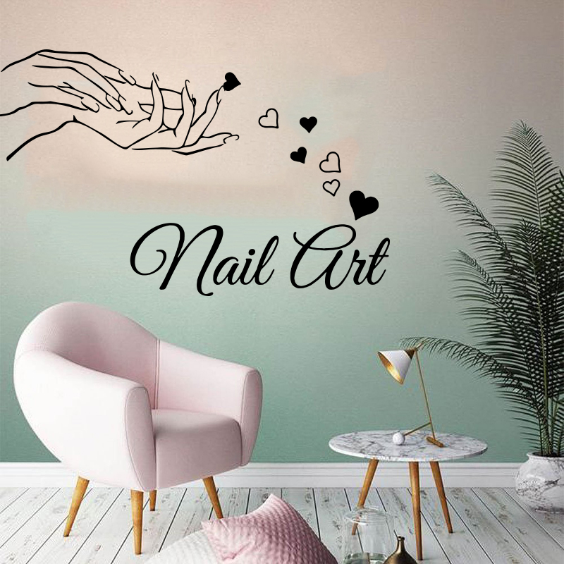 Home Decor Vinyl Flooring - 뷰티 네일 살롱 소녀 손 벽