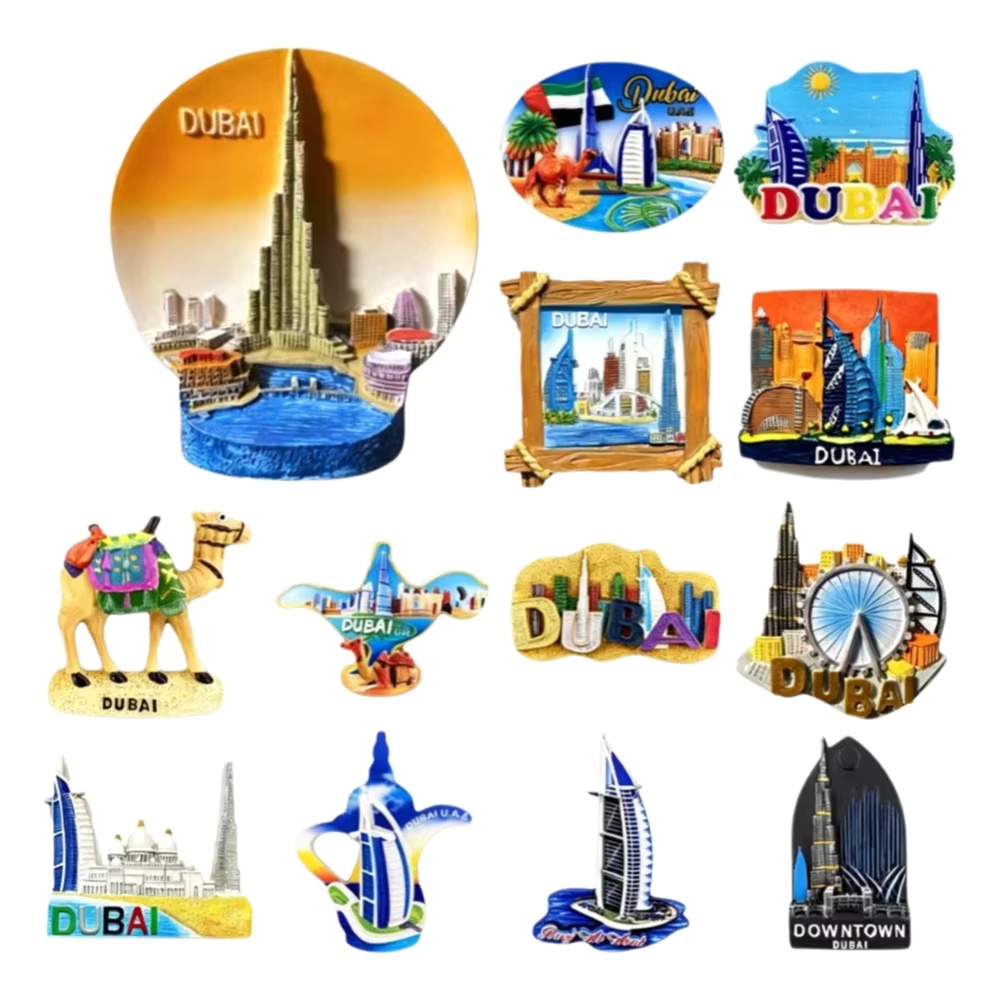 Home Decor Uae - UAE 두바이 3D 핸드페인팅 레진 냉장고
