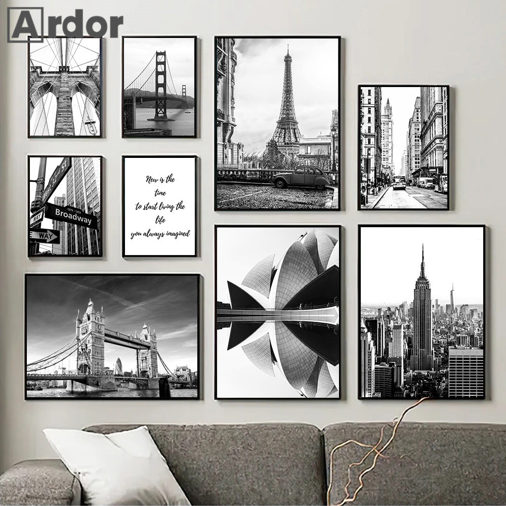Home Decor London - 런던 시드니 뉴욕 유명한 도시 캔버스