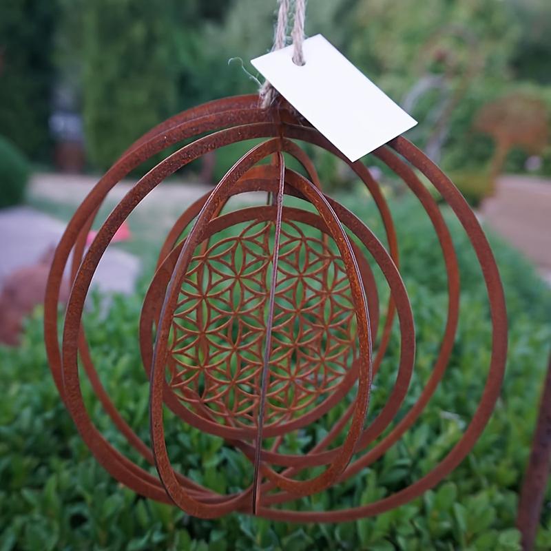 Home Decor Handicraft - 금속 나선형 풍향계 1개, 소박한 빈티지