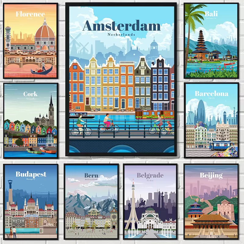 Home Decor London - 다이아몬드 페인팅 암스테르담 도쿄 런던 아이슬란드