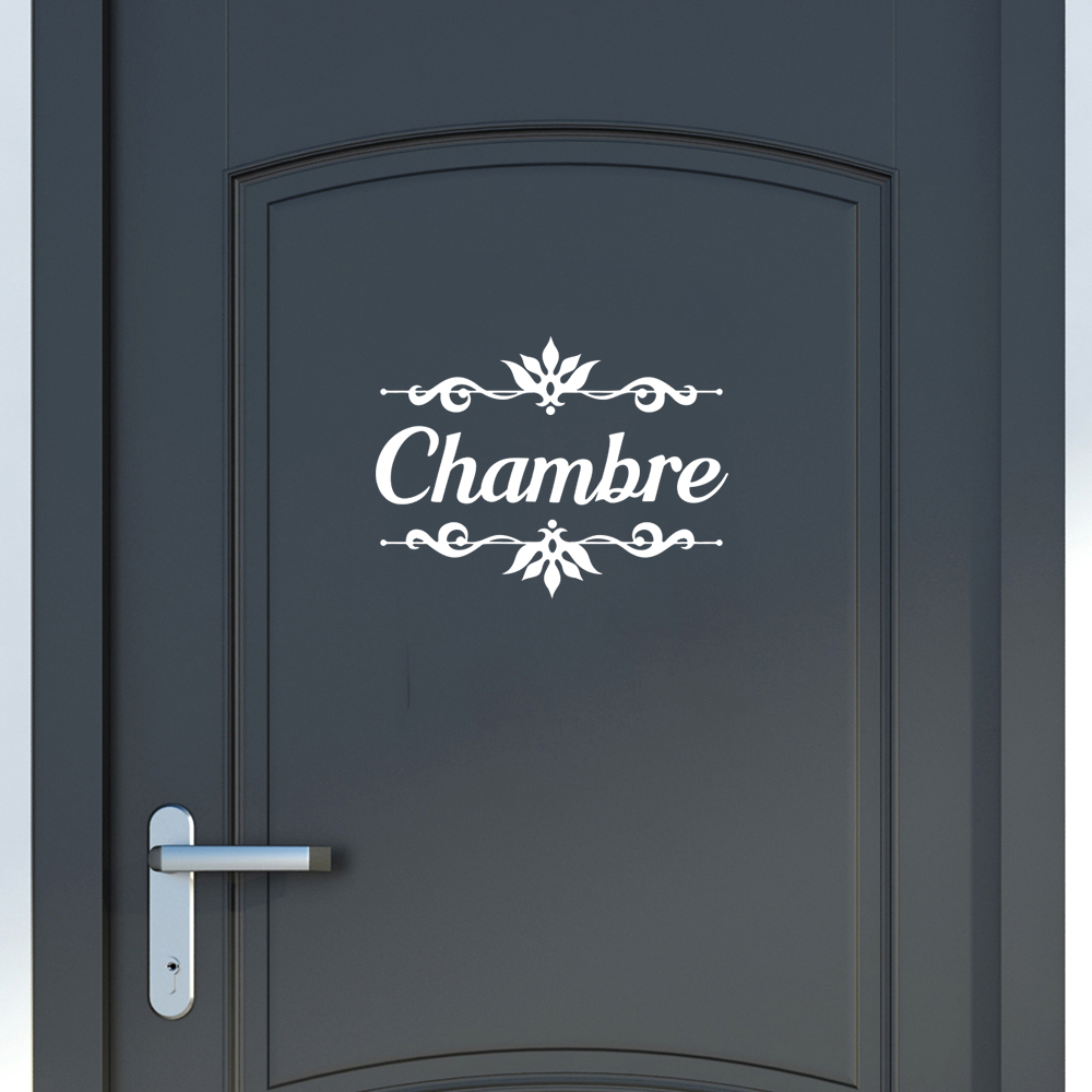 Home Decor Vinyl Flooring - 스페인어 Chambre 침실 문 스티커 데칼