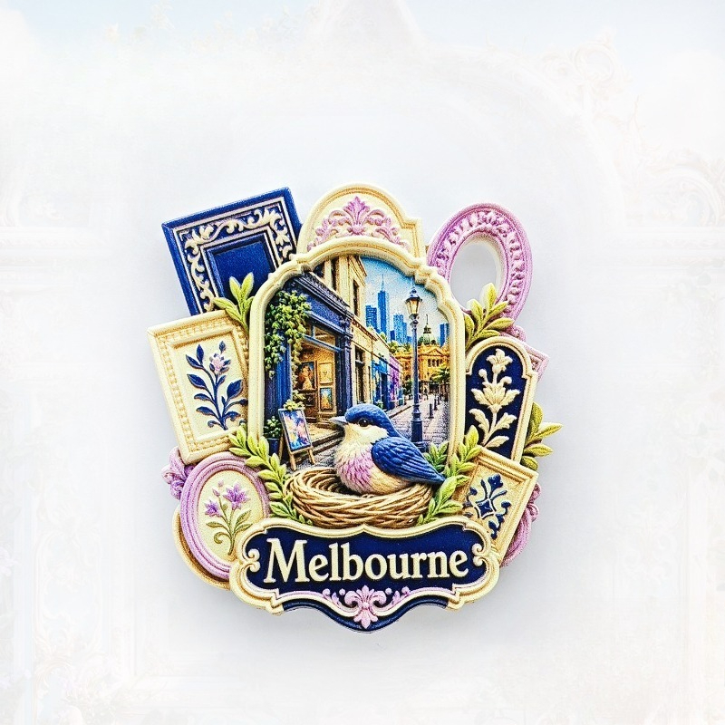 Home Decor Melbourne - 멜버른 버드 레인 냉장고 자석 -