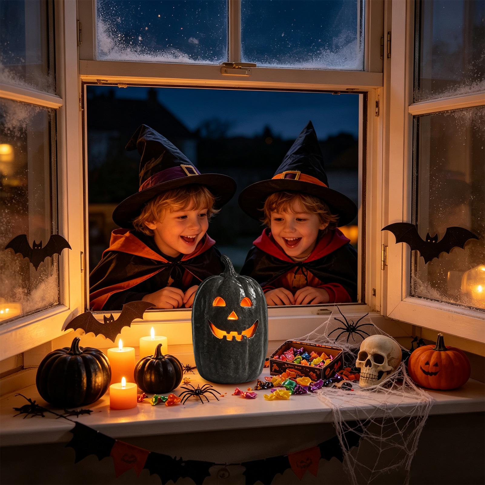할로윈 호박 공예품 레진 호박 수제 랜턴 장식 할로윈  - Home Decor Halloween 리뷰 및 가격