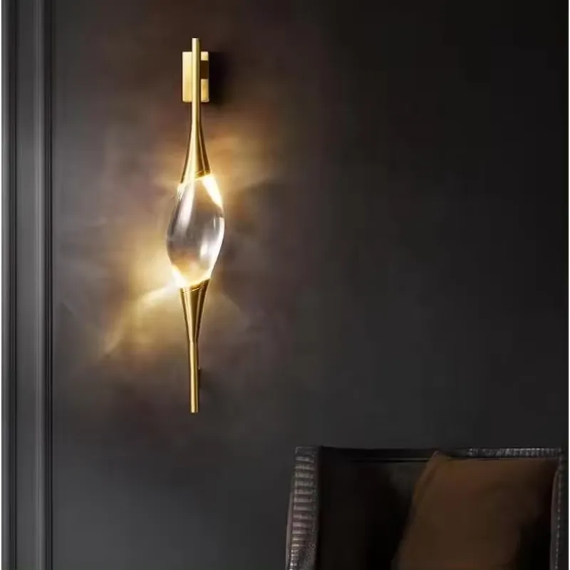 새로운 디자인의 모던한 전체 구리 골드 크리스탈 LED - Home Decor Gold 리뷰 및 가격