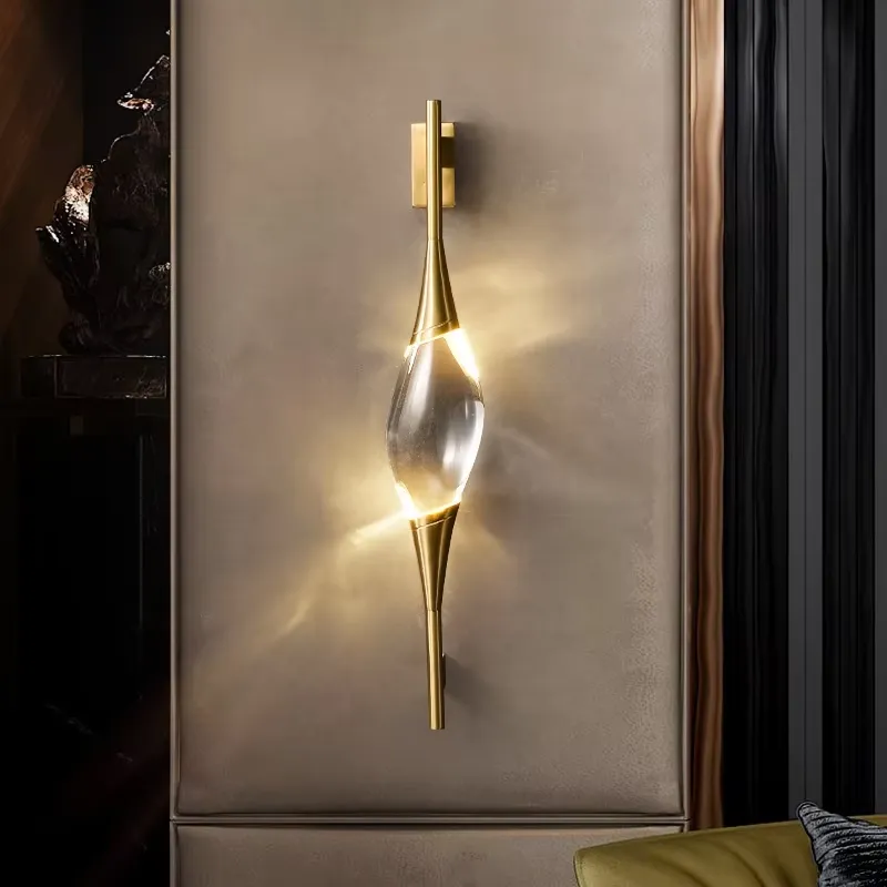 새로운 디자인의 모던한 전체 구리 골드 크리스탈 LED - Home Decor Gold 리뷰 및 가격