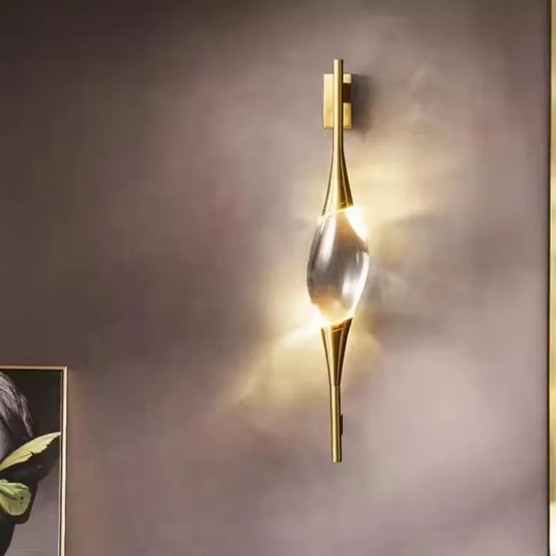 새로운 디자인의 모던한 전체 구리 골드 크리스탈 LED - Home Decor Gold 리뷰 및 가격