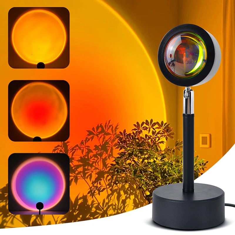 스마트 LED 선셋 램프, 다채로운 변화, 블루투스 앱 - Home Decor Free App 리뷰 및 가격