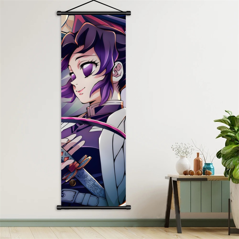 시노부 코쵸 데몬 슬레이어 아트 패브릭 걸이형 스크롤, - Home Decor Ideas 리뷰 및 가격