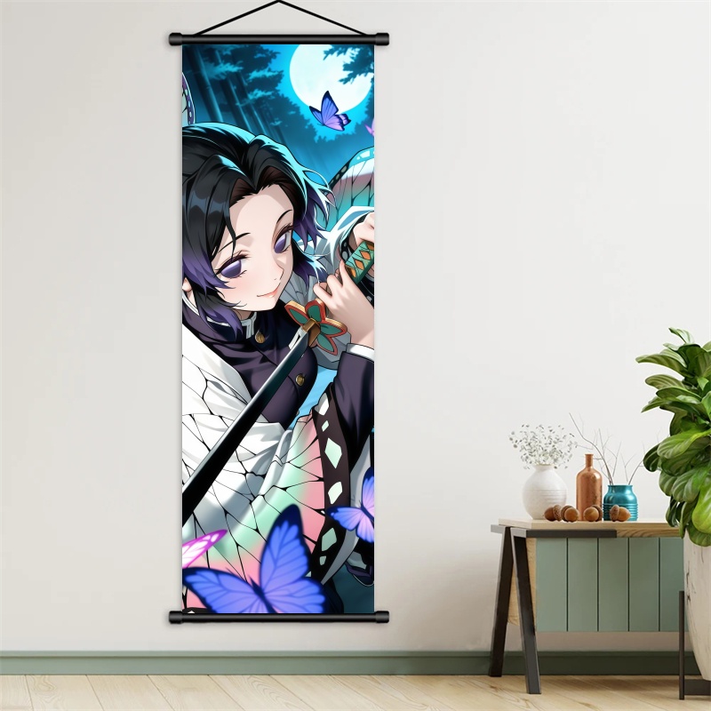 시노부 코쵸 데몬 슬레이어 아트 패브릭 걸이형 스크롤, - Home Decor Ideas 리뷰 및 가격