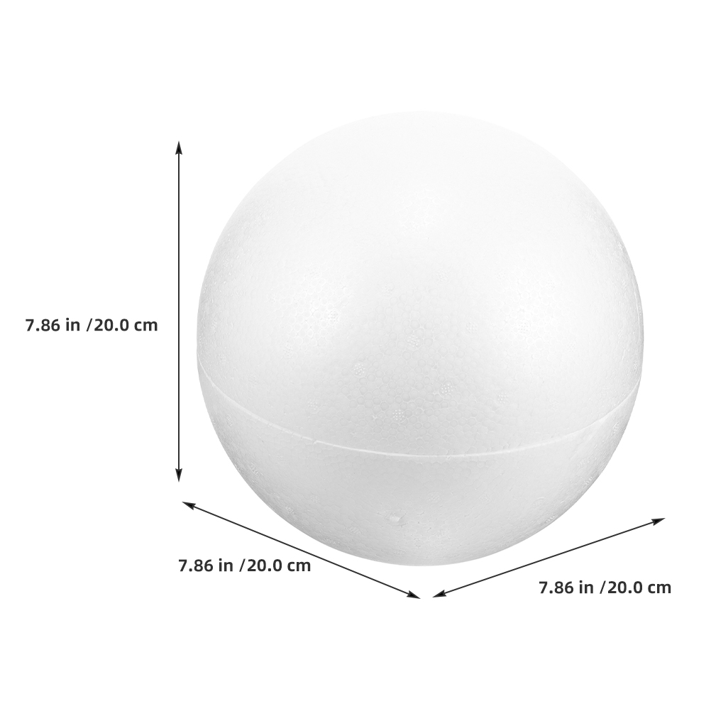 폼 20cm 화이트 DIY 웨딩 장식 공예 볼 속이 빈 - Home Decor Handicraft 리뷰 및 가격