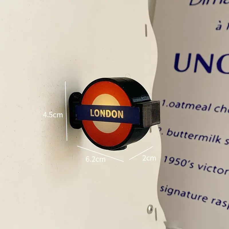 런던 지하철 라운델 라이트업 냉장고 자석 야광 역 표지 - Home Decor London 리뷰 및 가격