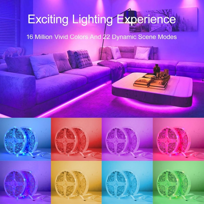 1-20m RGB LED 스트립 조명 5V USB 음악 - Home Decor Free App 리뷰 및 가격
