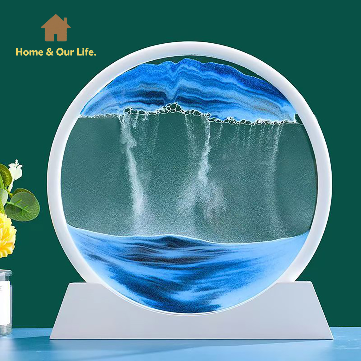 3D 다이나믹 흐르는 모래 예술: 가정 및 작업 공간을 - Yarn Home Decor 리뷰 및 가격