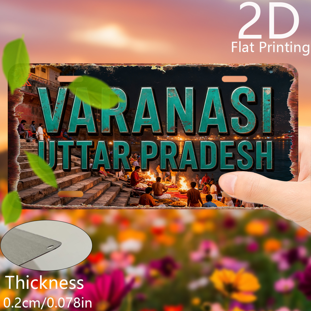 바라나시 우타르 프라드쉬프 인도 강강스 아르티 틴 사인 - Home Decor Varanasi 리뷰 및 가격