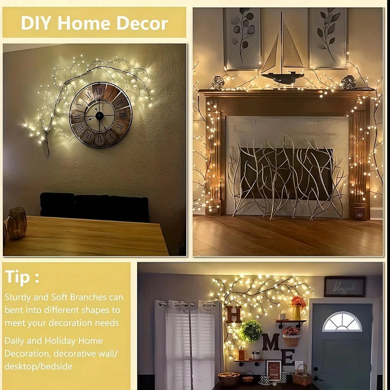 DIY 단풍잎 장미 펜던트 USB 전원 공급 홈 벽 꽃 - Home Decor Flowers 리뷰 및 가격