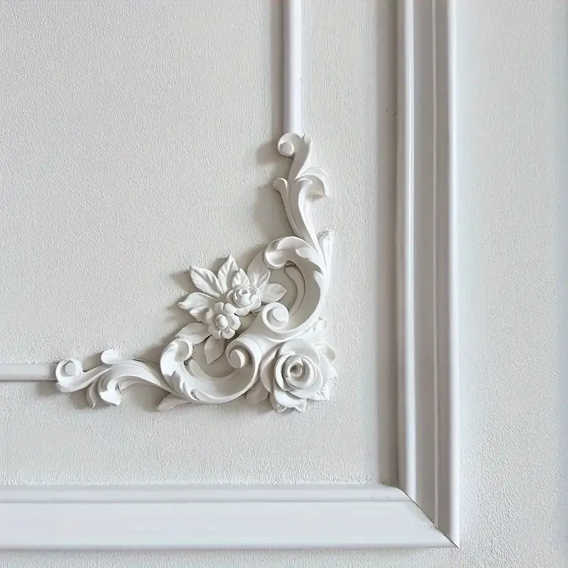 쉬운 설치 Pu 폴리우레탄 꽃 모서리 몰딩 - DIY  - Home Decor Wall Molding 리뷰 및 가격