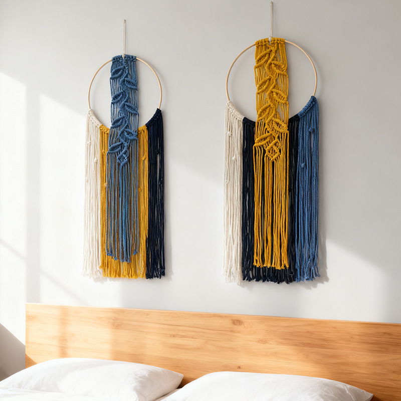 29x90cm 그린 보헤미안 수공예 벽걸이 태피스트리  - Home Decor Green 리뷰 및 가격