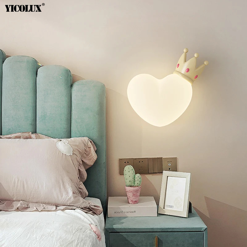 모던 침실 벽 램프 어린이 방 야간 램프, 만화 귀여운 - Home Decor Wall Molding 리뷰 및 가격