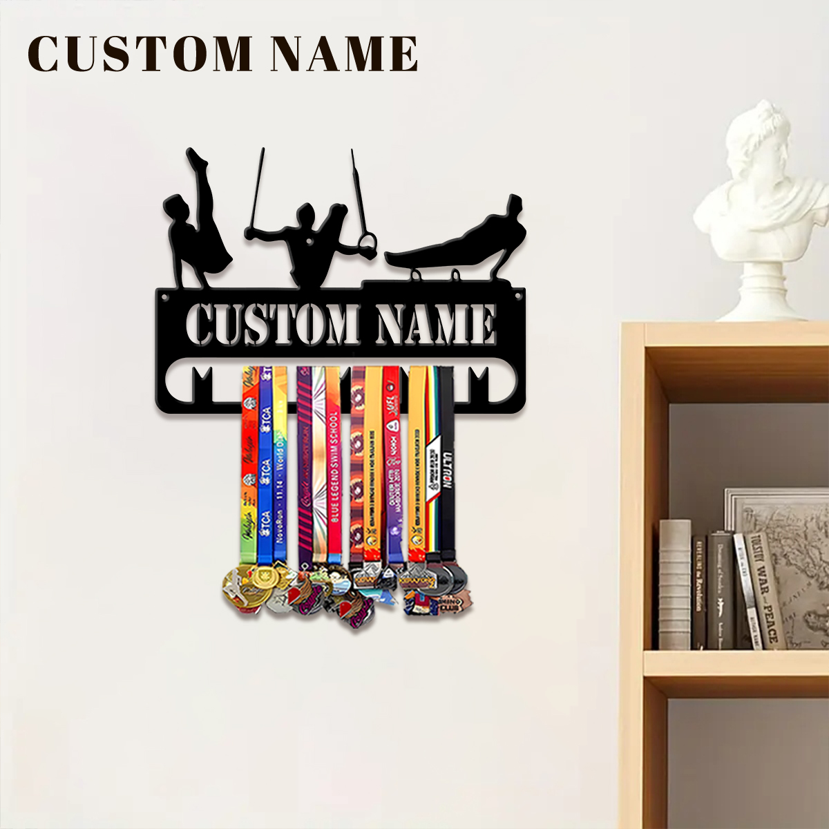 1pc 맞춤형 피트니스 금속 메달 걸이 홀더, 스포츠  - Home Decor Xmas 리뷰 및 가격