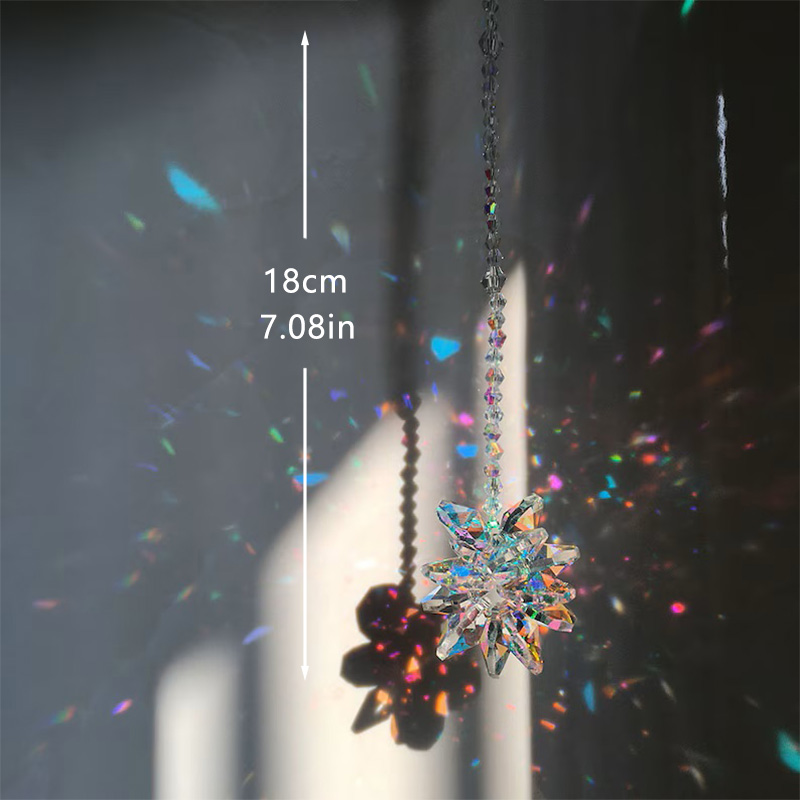 빛나는 유리 선캐쳐 1개, 크리스탈 별 모양의 걸이 장 - Crystal Sun Catcher 리뷰 및 가격