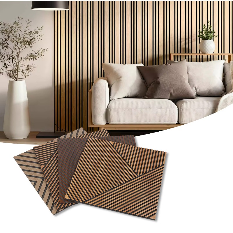 베스트셀러 목재 슬랫형 흡음 패널 천장 타일 MDF 벽 - Home Decor Wall Panels 리뷰 및 가격