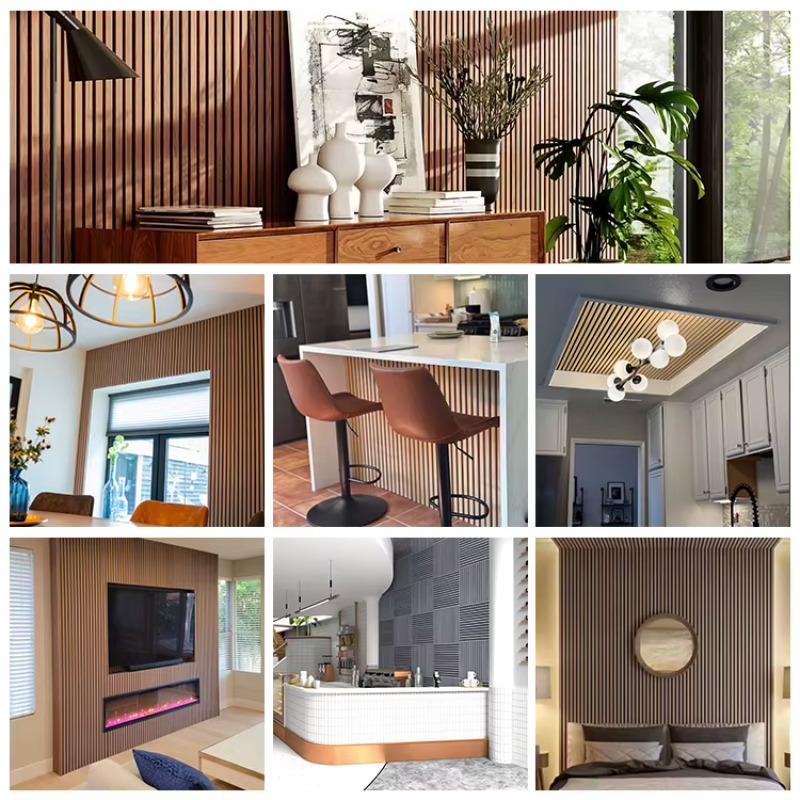 베스트셀러 목재 슬랫형 흡음 패널 천장 타일 MDF 벽 - Home Decor Wall Panels 리뷰 및 가격