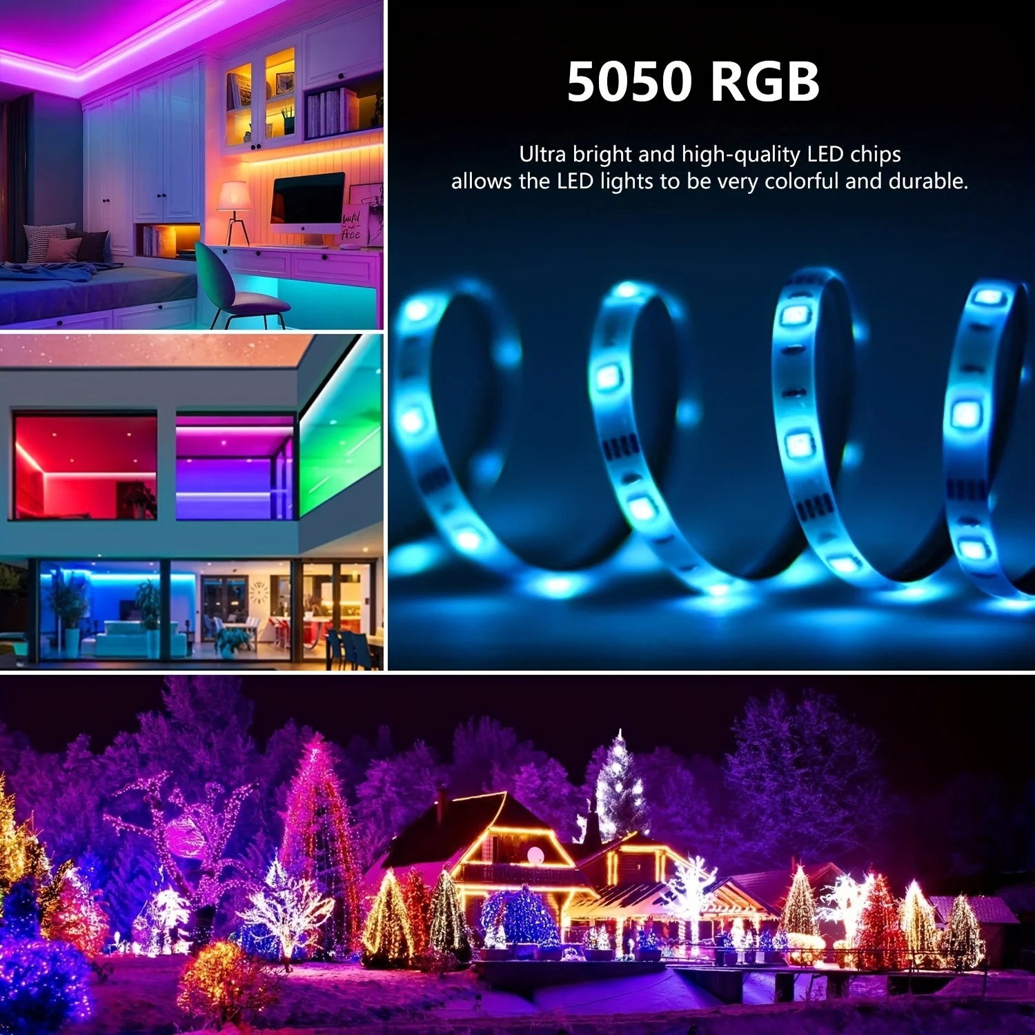 10M 20M 30M RGB LED 조명 스트립 룸 램 - Home Decor Free App 리뷰 및 가격