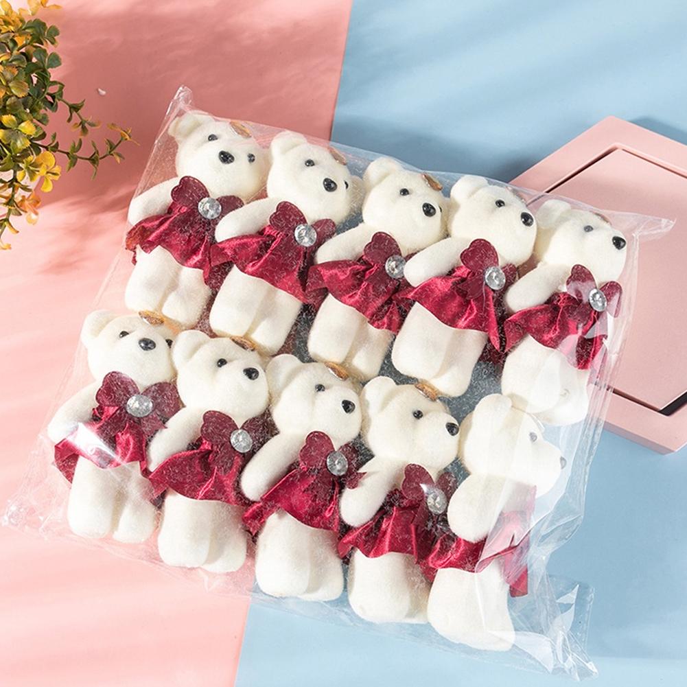 10개/봉 꽃다발 곰 아이스크림 다이아몬드 곰 발렌타인 - Home Decor Flowers 리뷰 및 가격