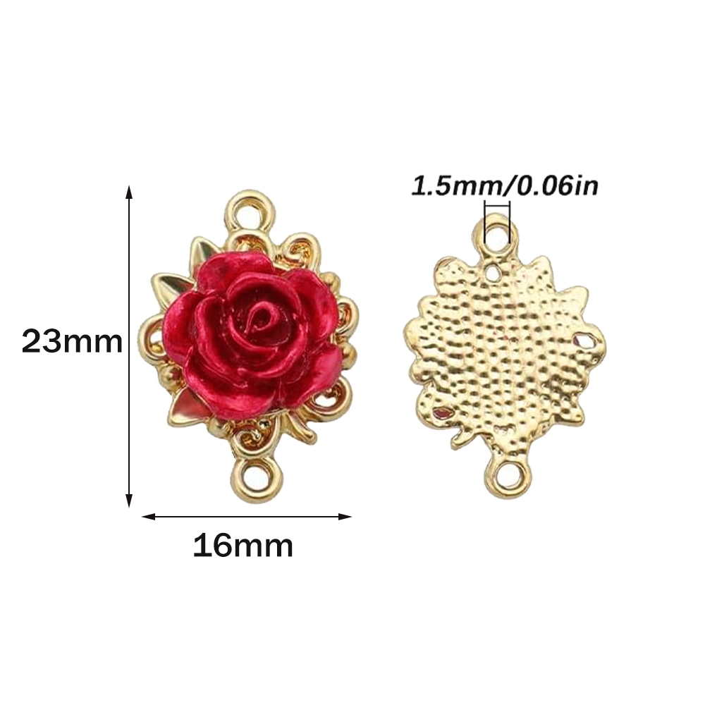 5/10pcs 로즈 참스 3D 로즈 플라워 커넥터 벌크 - Home Decor Flowers 리뷰 및 가격