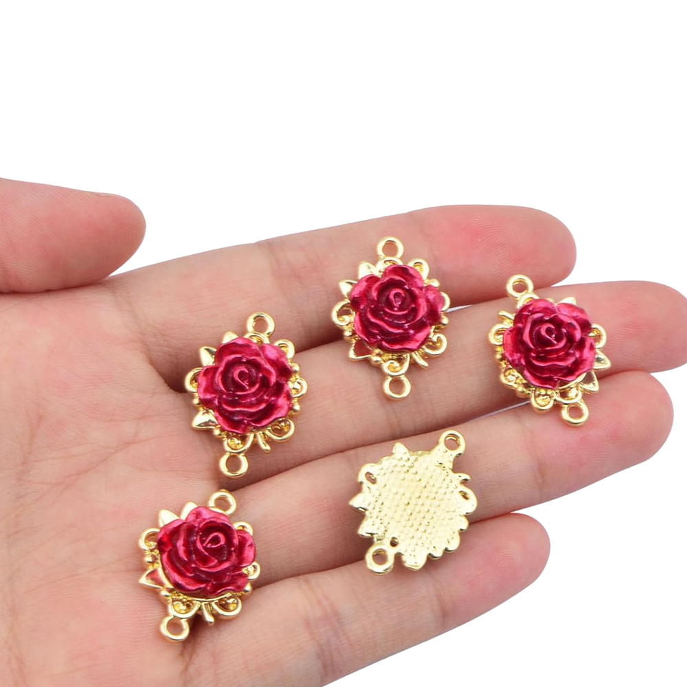 5/10pcs 로즈 참스 3D 로즈 플라워 커넥터 벌크 - Home Decor Flowers 리뷰 및 가격