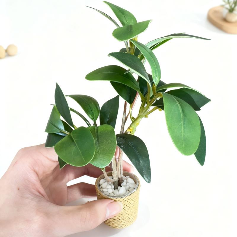 1/6 인형집 시뮬레이션 녹색 식물 화분 모델 인형집  - Home Decor Green 리뷰 및 가격