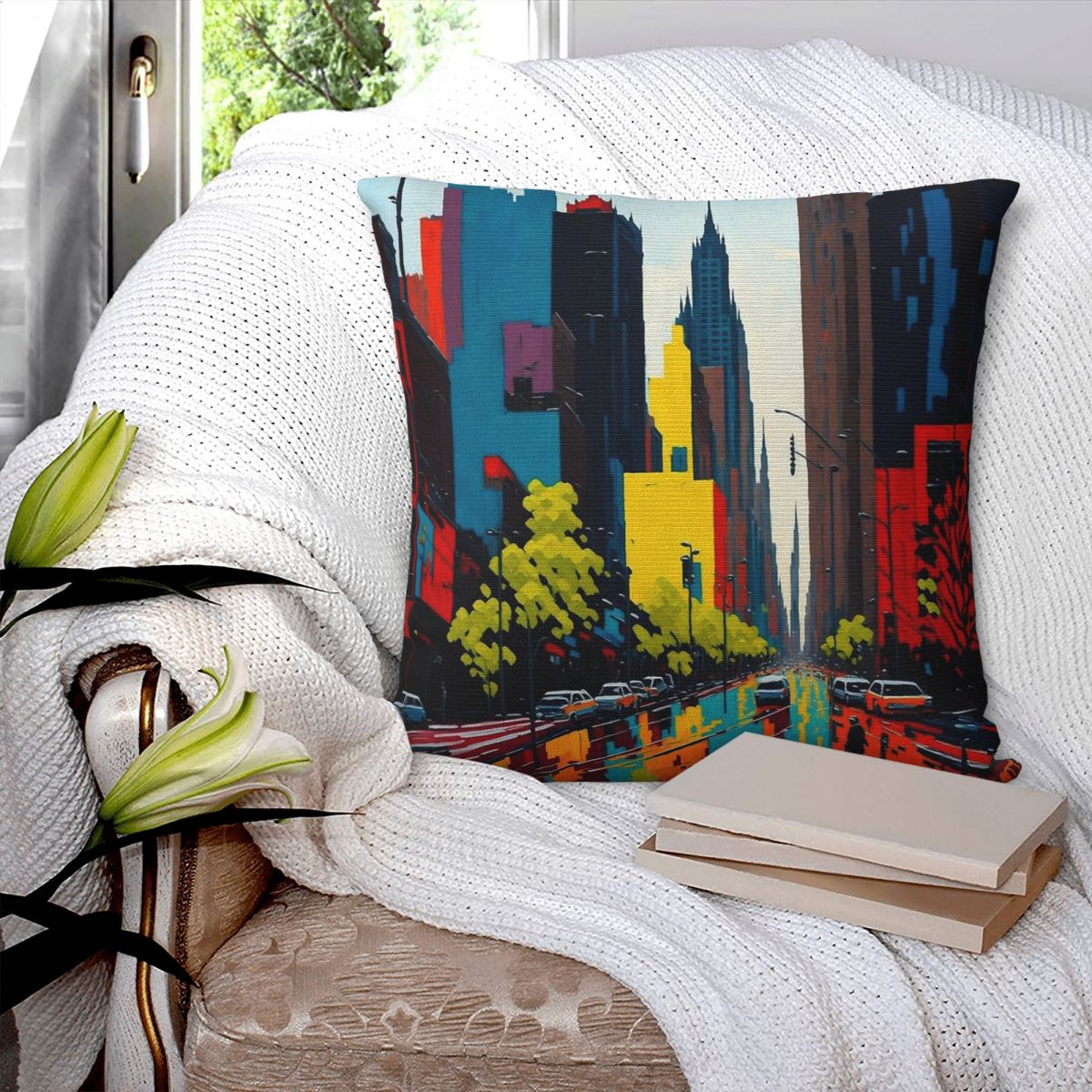 멜버른 호주 시티 에스테틱 스퀘어 베개 커버 폴리에스테 - Home Decor Melbourne 리뷰 및 가격