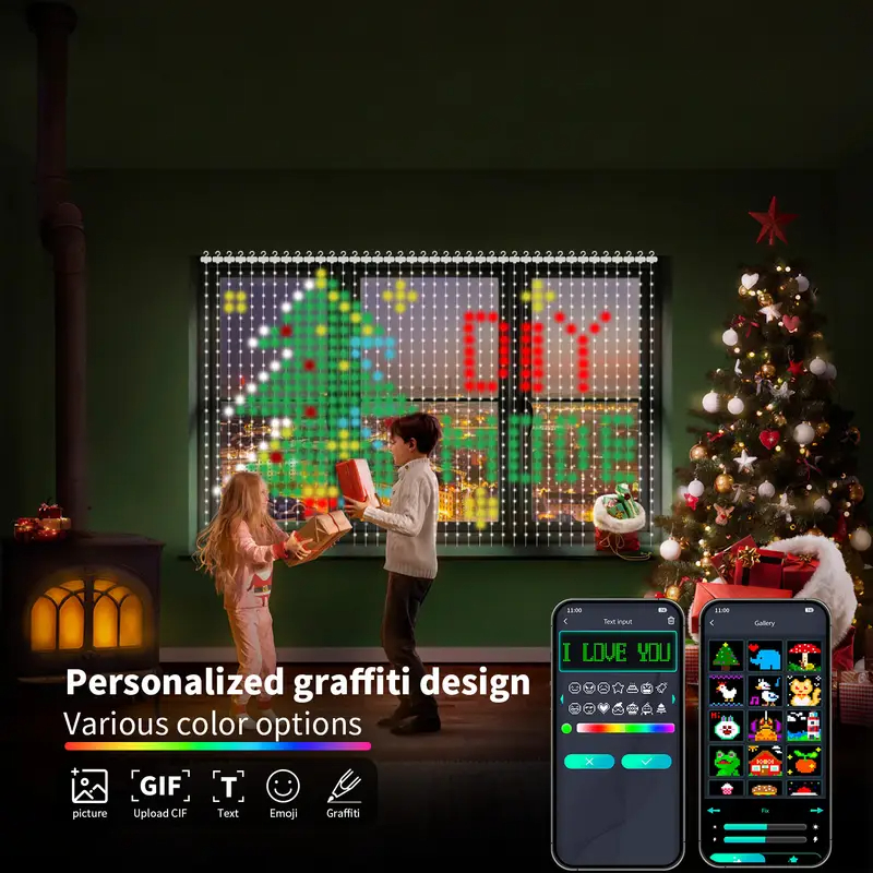 2*2M/3*3M 400LED 스마트 커튼 조명 홈 앱 - Home Decor Free App 리뷰 및 가격