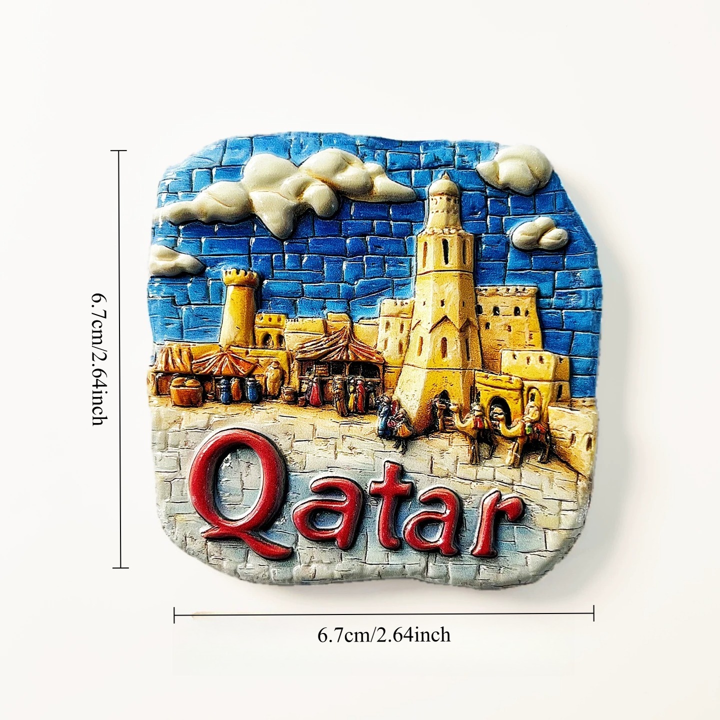 카타르 3D 냉장고 자석 장식품 UV 프린팅 공예품 레 - Home Decor Qatar 리뷰 및 가격