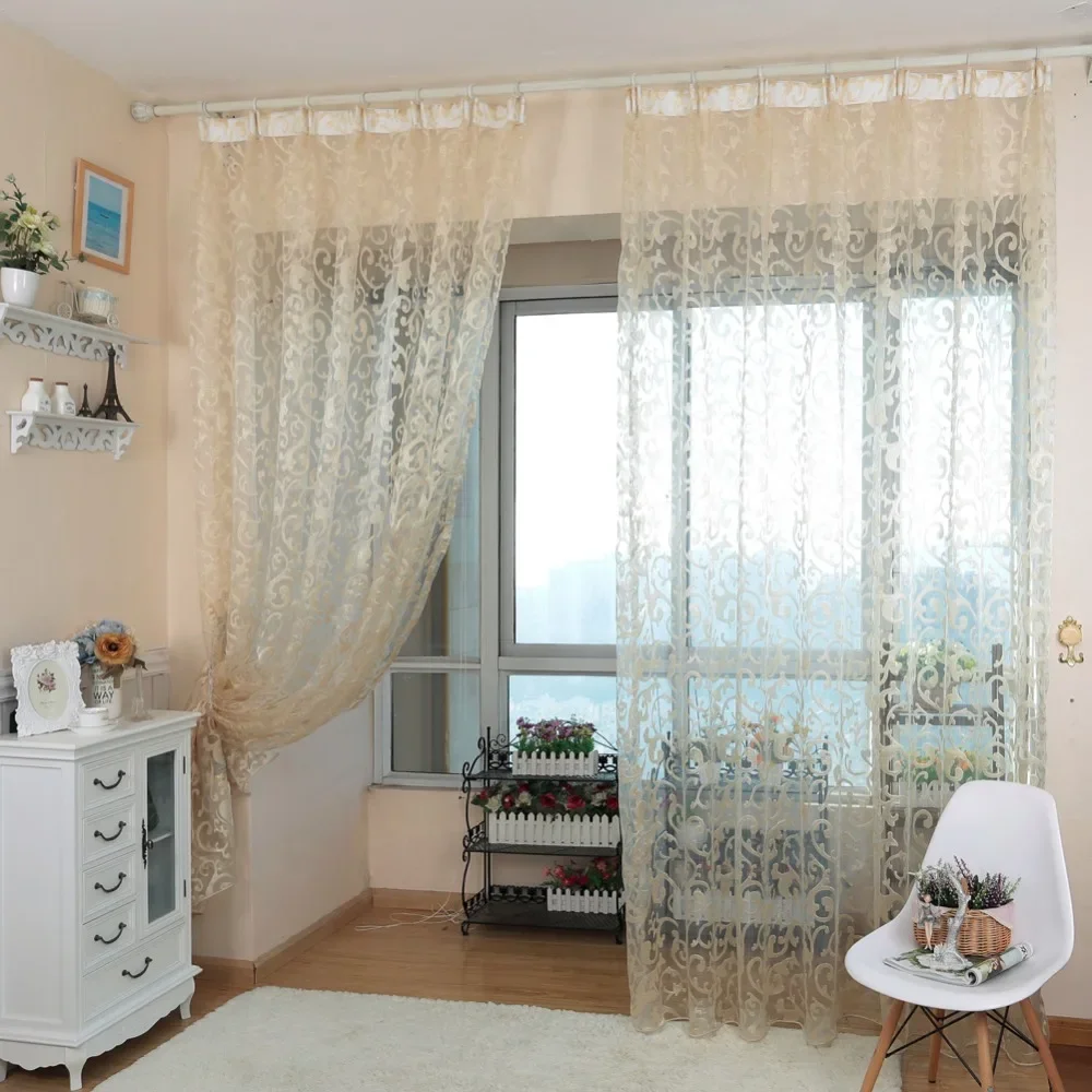 NAPEARL 유럽 스타일 자카드 얇은 명주 그물 커튼 - Yarn Home Decor 리뷰 및 가격
