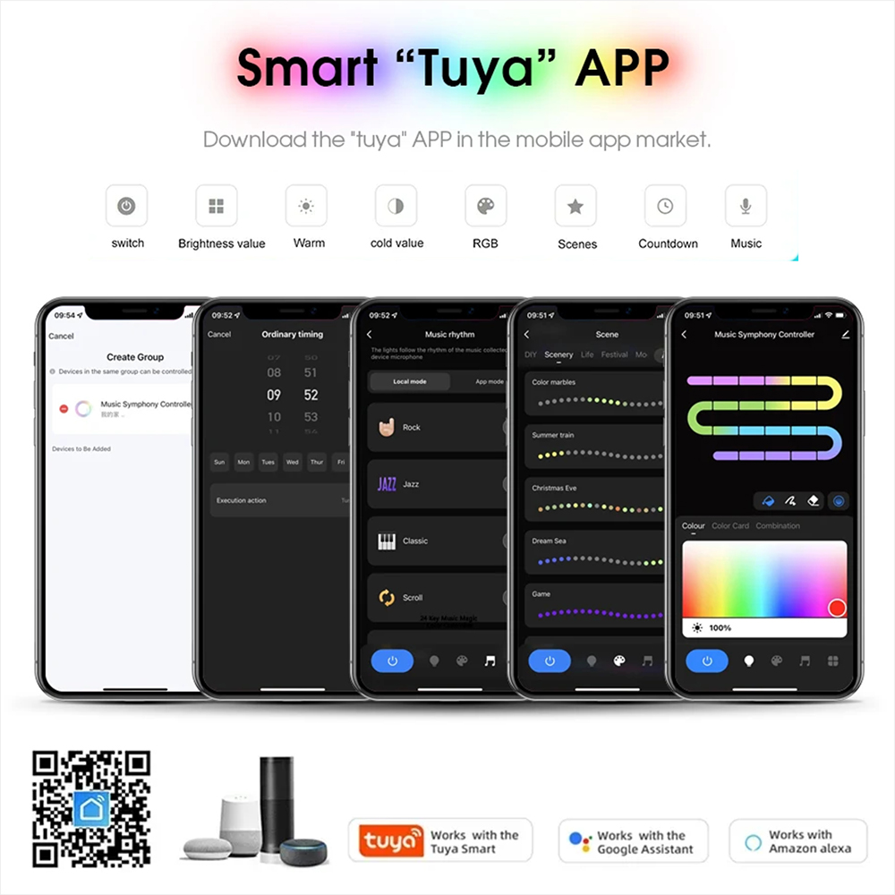 투야 와이파이 WS2811 RGBIC COB LED 스 - Home Decor Free App 리뷰 및 가격