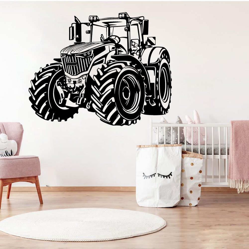 현대 농장 트랙터 벽 스티커, 어린이 방 놀이방, 오프 - Home Decor Vinyl Flooring 리뷰 및 가격