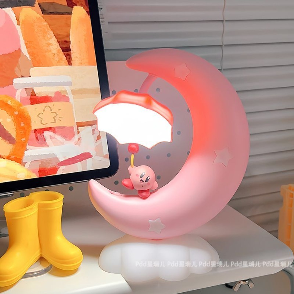 귀여운 커비 달빛 무드등, 카와이 침실 침대 옆 램프, - Home Decor Online 리뷰 및 가격