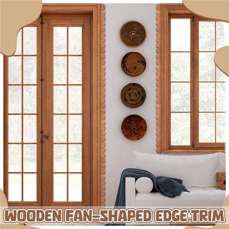 T19C 72개 미완성 스캘럽 장식 목재 트림 장식용  - Home Decor Wall Molding 리뷰 및 가격
